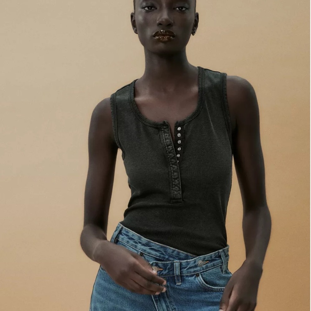 Zara Washed Rib Top